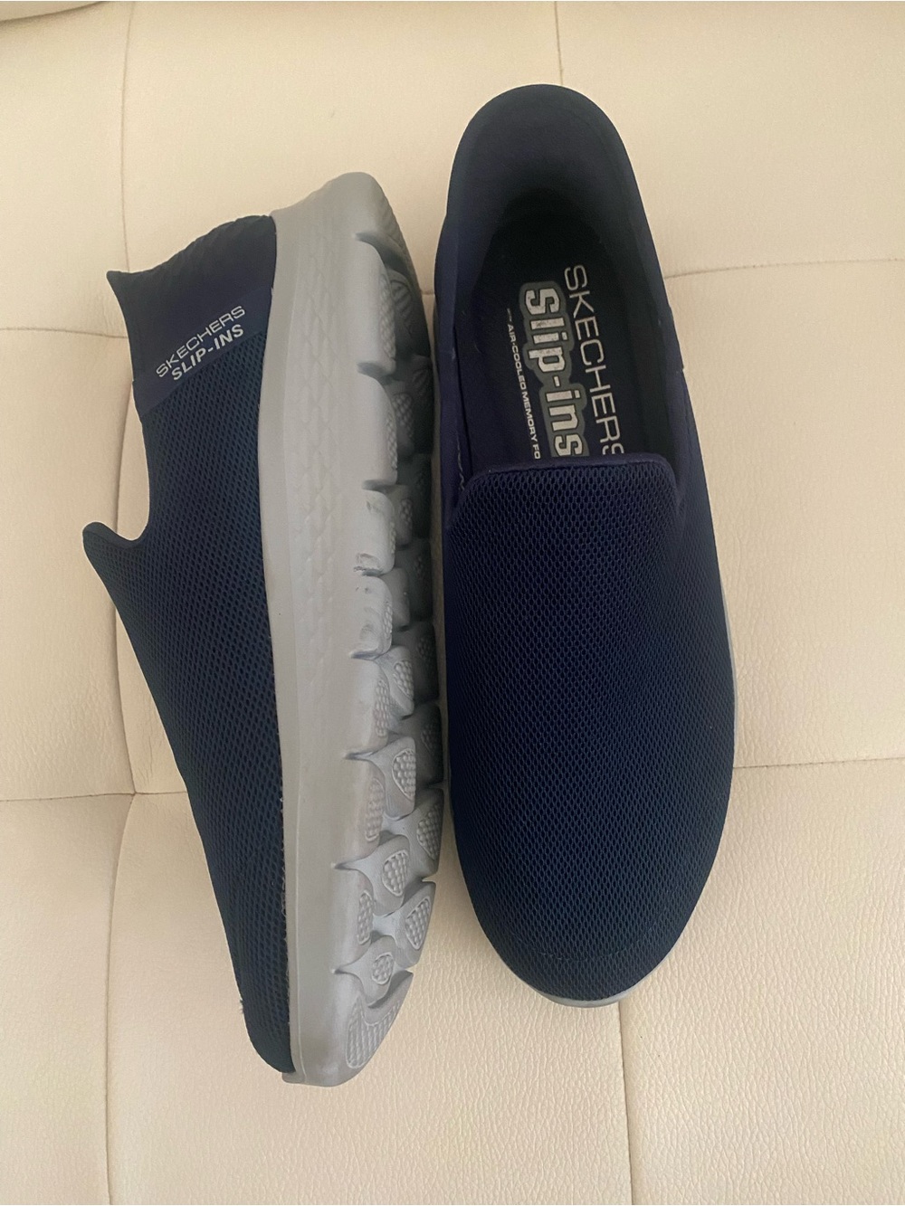 Skechers Slip-Ins Men's Navy Slip-On Loafers - Picture 3 of 6